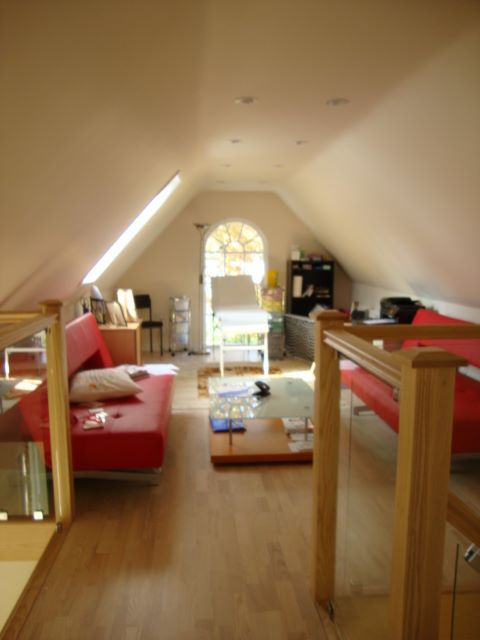 Garage conversion to add a new floor in Moggerhanger